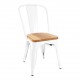 SILLA TOLIX COMBINADA C/MADERA BLANCO