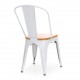 SILLA TOLIX COMBINADA C/MADERA BLANCO