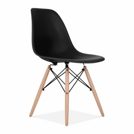 BANQUETA EAMES CLASICA NEGRA